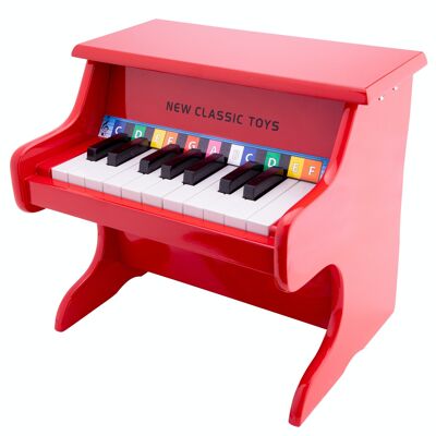 New Classic Toys Piano - Rot - 18 Tasten