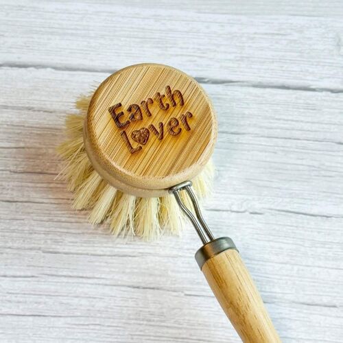 Bamboo Dish Brush (Customisable) - Reusable Kitchen Cleaning Brush