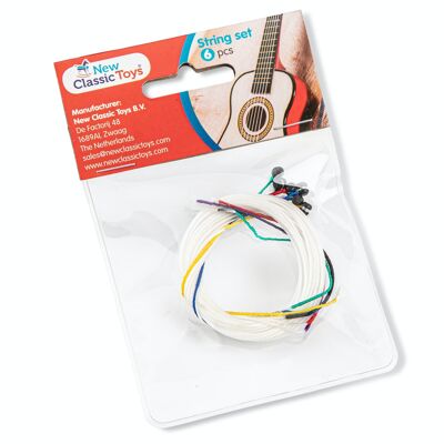 New Classic Toys Komplettset - 6 verschiedenen Gitarrensaiten - Nylon