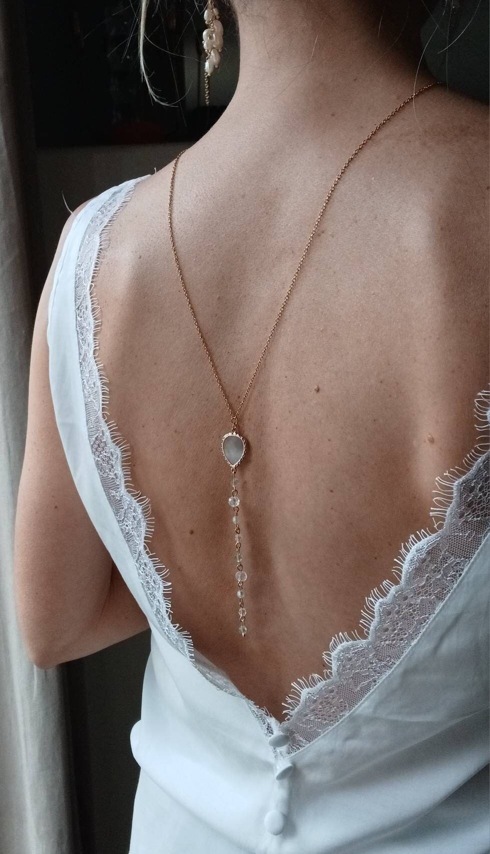 Backless necklace hot sale