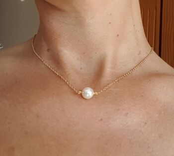 Bijou de dos nu, collier robe dos ouvert,chaîne en laiton doré. 3