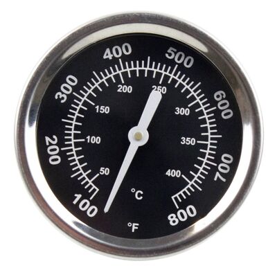S Deckelthermometer Thermometer für Gas-/Holzkohlegrills rund