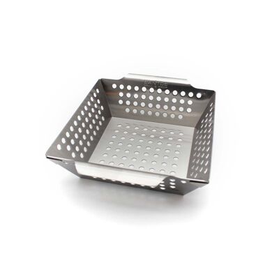 S Edelstahl Grillwok 21,5 x 21,5