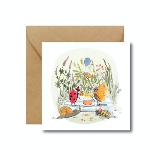 GARDEN PARTY Birthday Card