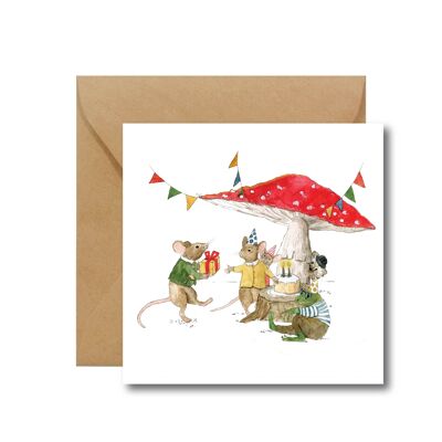 FOREST PARTY Birthday Card
