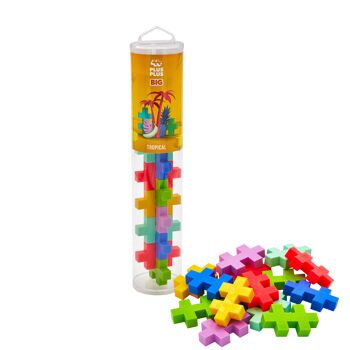 Tube BIG 15 pièces - Couleurs - jeu de construction enfant - Dès 1 an - PLUS PLUS 7