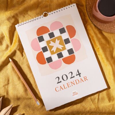 Calendrier 2024 | Couette patchwork | A4