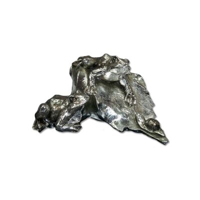 FROG COUPLE RESIN SILVER