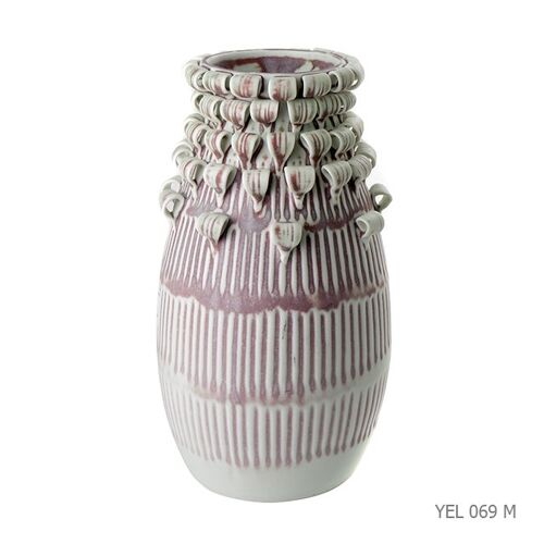 VASE PETALES ROSE MM ROSE POUDRE