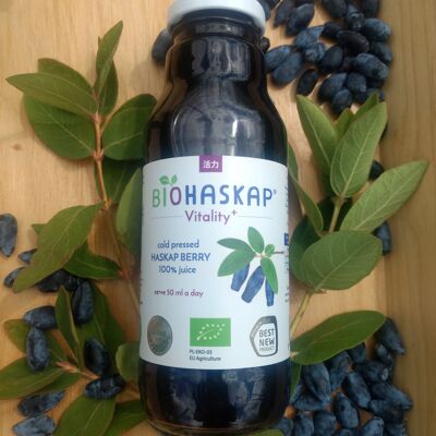 18 X ZUMO DE BAYAS HASKAP ORGÁNICO BIOHASKAP ® VITALITY+ 300 ML. MEJOR NOVEDAD DE PRODUCTO BIOFACH 2019