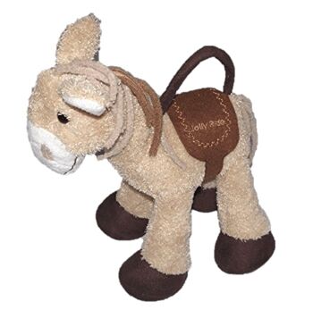 Sweety Toys 10165 sac peluche âne beige-marron, sac à main pour enfant
