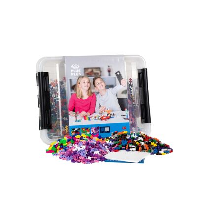 Entdeckerbox - 2400 Teile - Konstruktionsspiel für Kinder - PLUS PLUS