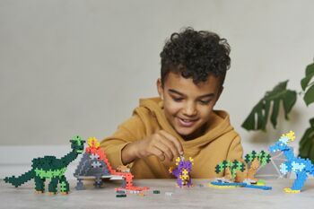 Kit découverte Dinosaures 600 Pcs - Jeu de construction - PLUS PLUS 9