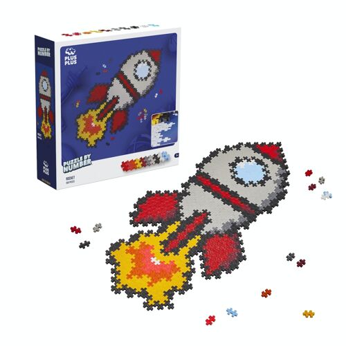 Puzzle Fusée 500 Pcs - jeu de construction enfant - PLUS PLUS