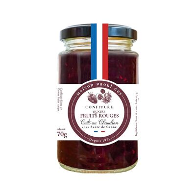 Jam of 4 Red Fruits - Maison Raoul Gey - 280g