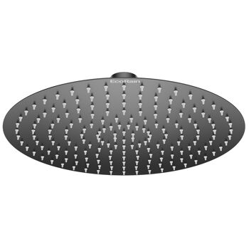 Pommeau de Douche Pluie Inox Tyler Rond 30 cm - Noir 1