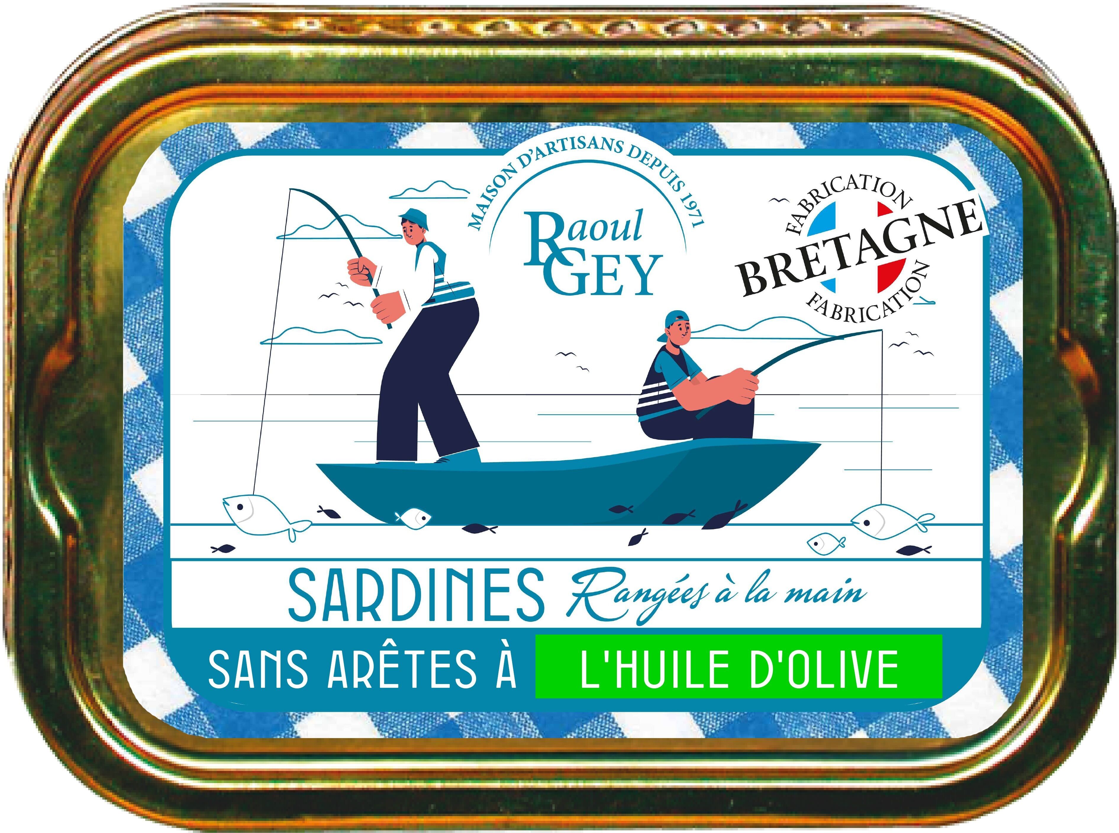 Sardine disossate in olio d'oliva - Raoul Gey - 115 g