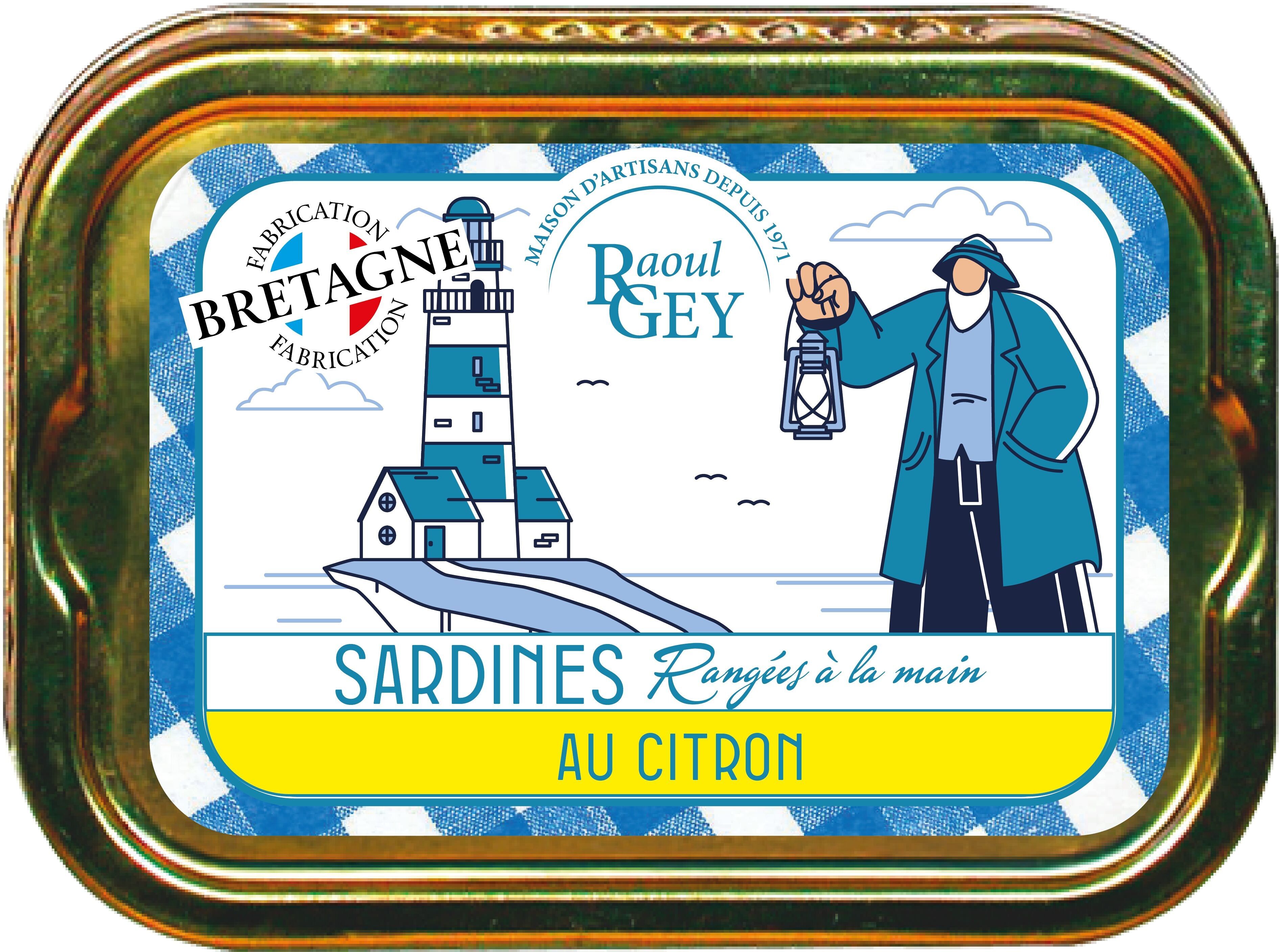 Sardinen in Olivenöl und Zitrone - Raoul Gey - 115g