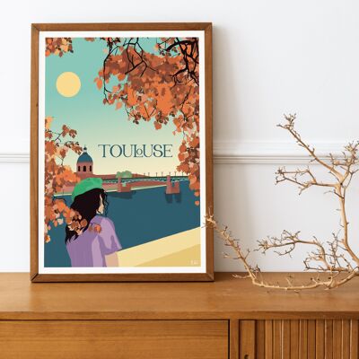 POSTER ILLUSTRATION TOULOUSE LA GRAVE