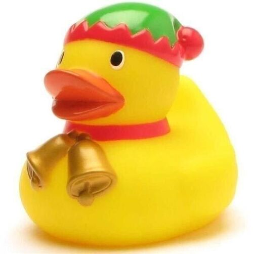 Badeente - Weihnachtswichtel Gummiente