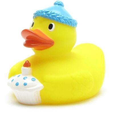 Rubber duck - birthday with blue cap rubber duck