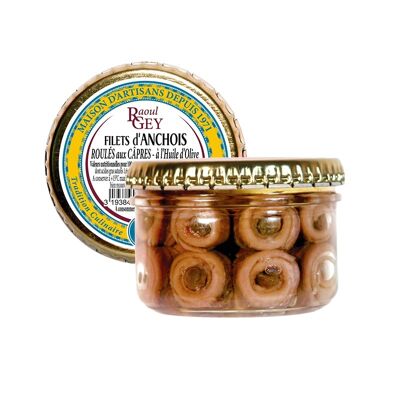 Rolled Anchovy Fillet Capres - Raoul Gey - 100g
