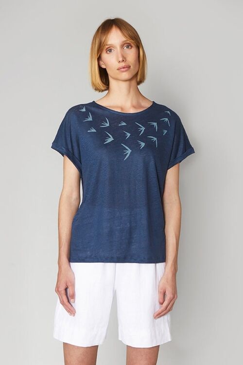 Bird Flight Scandinavian Blue