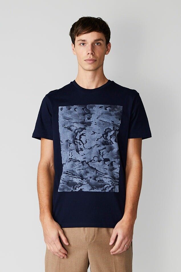 Radierung von Wolken Französische Marine