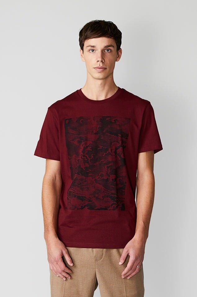 Radierung von Wolken Burgund