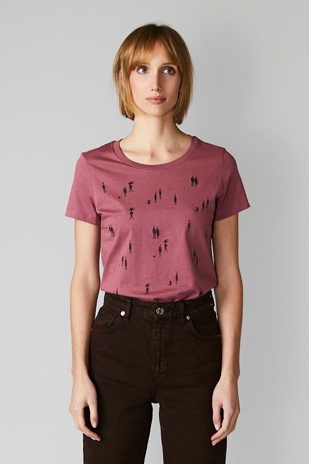 Bummelnde Fußgänger Hibiscus Rose