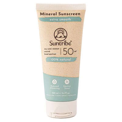 Suntribe Active Crème Solaire Minérale Naturelle FPS 50