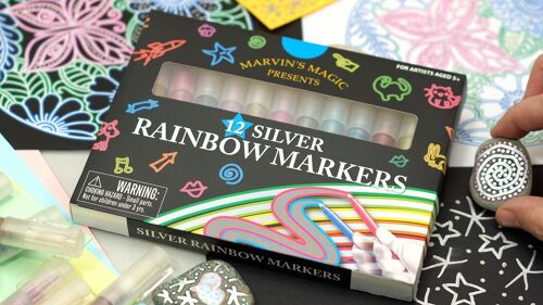 Silver Rainbow Markers