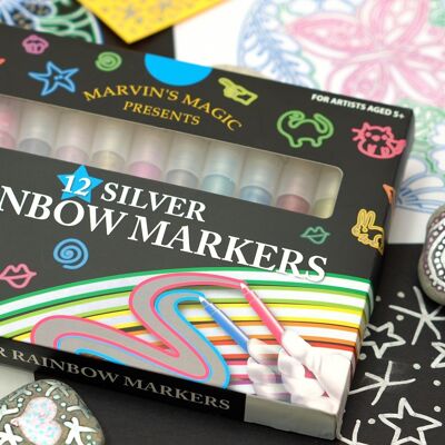 Silver Rainbow Markers