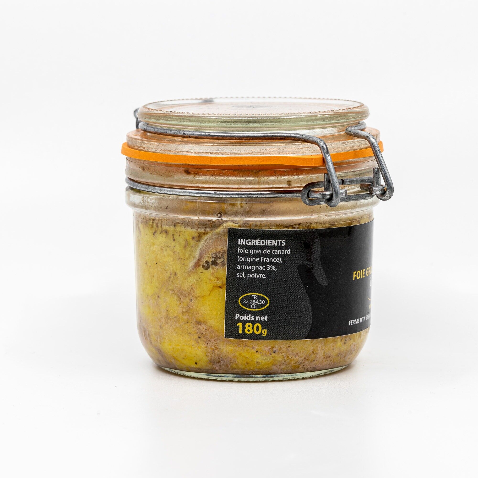 Foie gras de canard entier à L'Armagnac - 180 grs