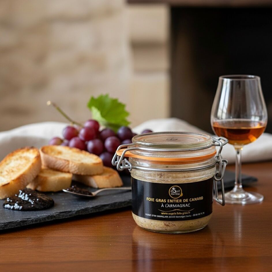 Foie gras de pato entero con Armagnac - 180 grs