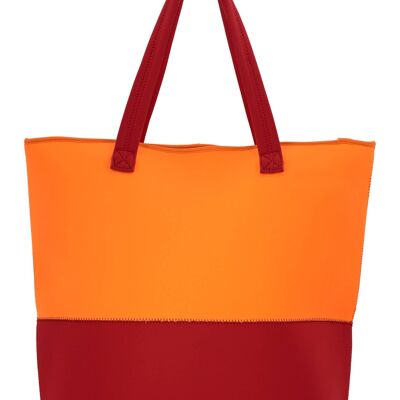 Orangene Neoprentasche