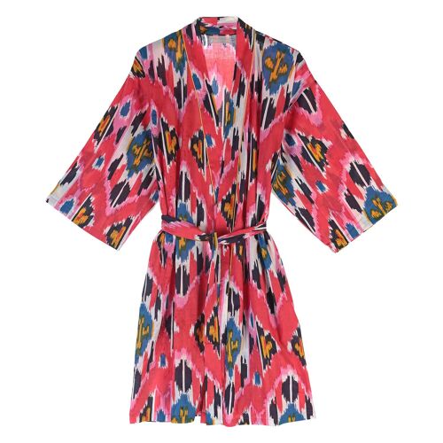 Kimono ikat fucsia