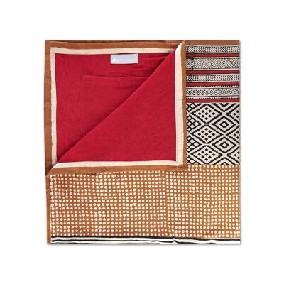 Ocher geo pareo towel