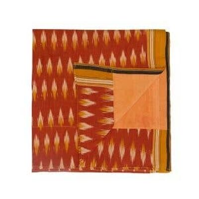Orangefarbenes Ikat-Pareo-Handtuch