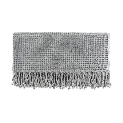 GRAY WAFFLE PESTEMAL TOWEL