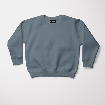 Loose Grown-Up Sweatshirt for Baby - plain blue