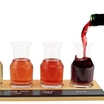 Set di 4 caraffe per degustazione vini