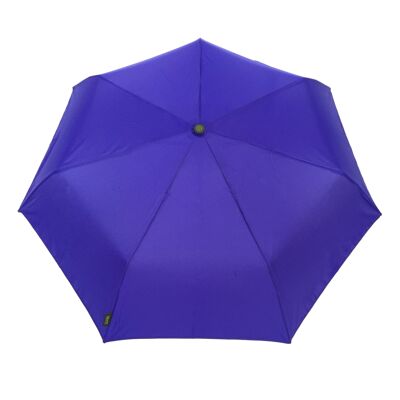 Kleiner blauer kompakter automatischer Regenschirm