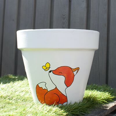 Pot / cache pot en terre cuite : Foxy