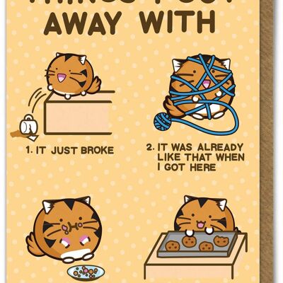 « Carte d'anniversaire drôle de Kuwaii - S'en aller avec » par Fuzzballs