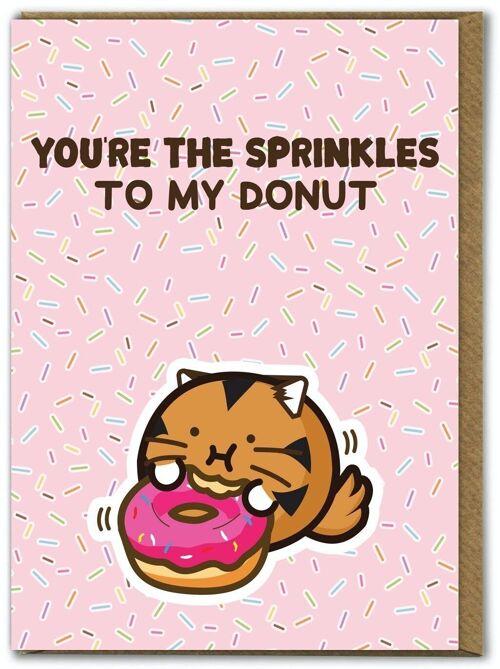 Funny Kuwaii Birthday Card - You're The Sprinkles by Fuzzballs