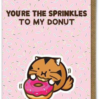 Tarjeta de cumpleaños divertida de Kuwaii: eres The Sprinkles de Fuzzballs