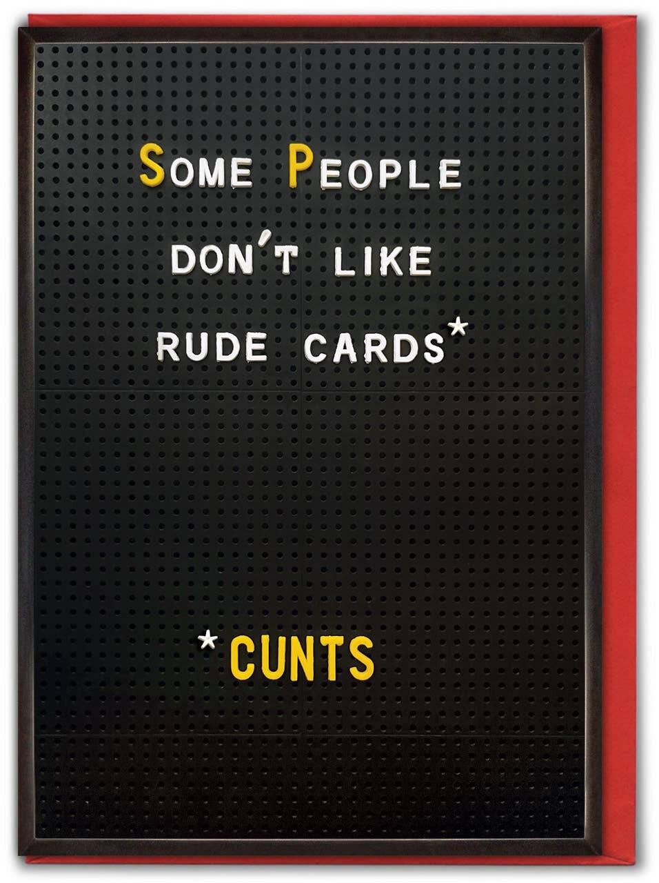 Rude Birthday Card - Some People Don't Like Rude Cards by Brainbox Candy