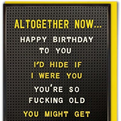Funny Birthday Card - Boiled Down For Glue by Brainbox Candy