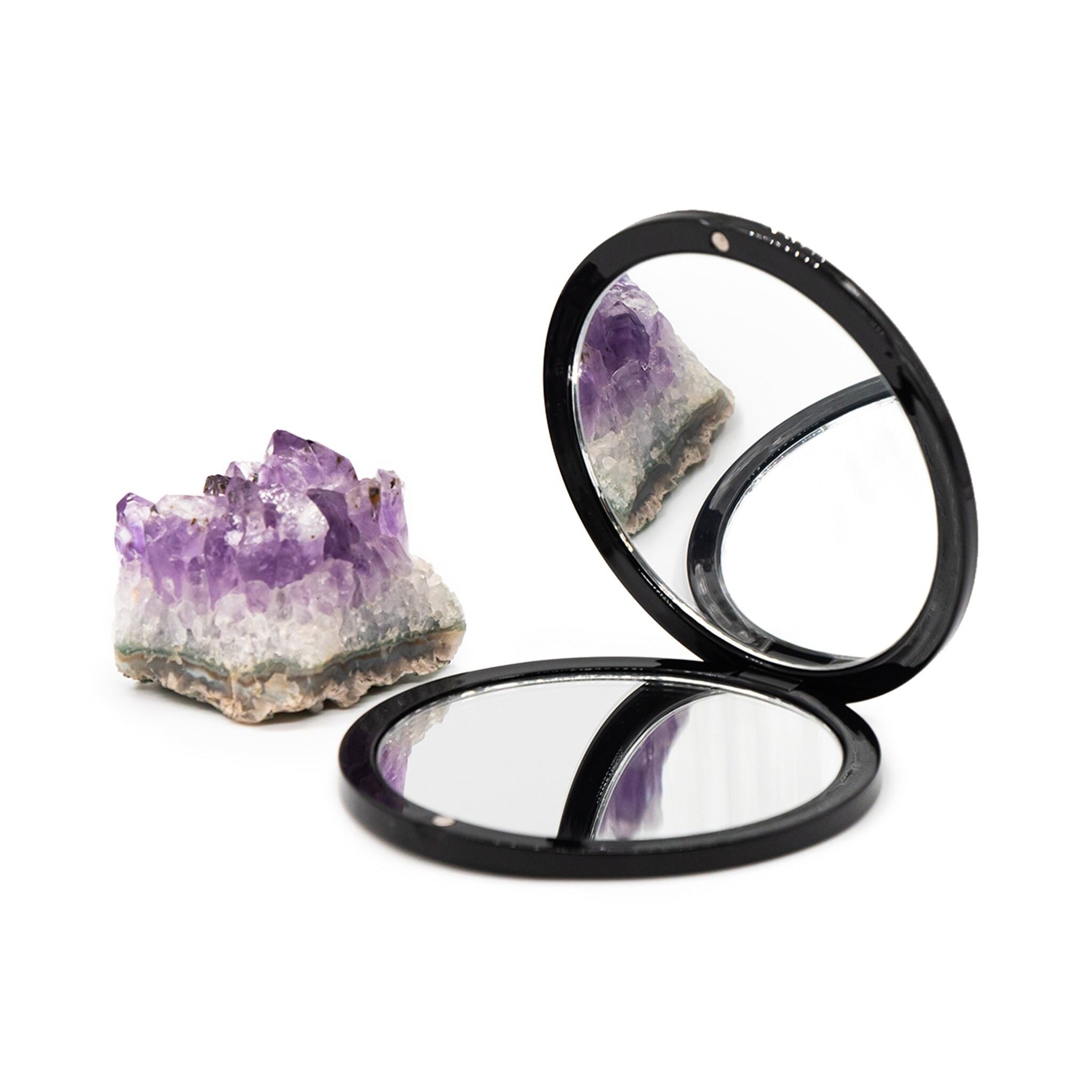 Specchio tascabile nero lucido